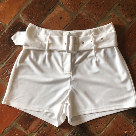 The Sang high waist belted shorts sz L - Picture 2 of 8